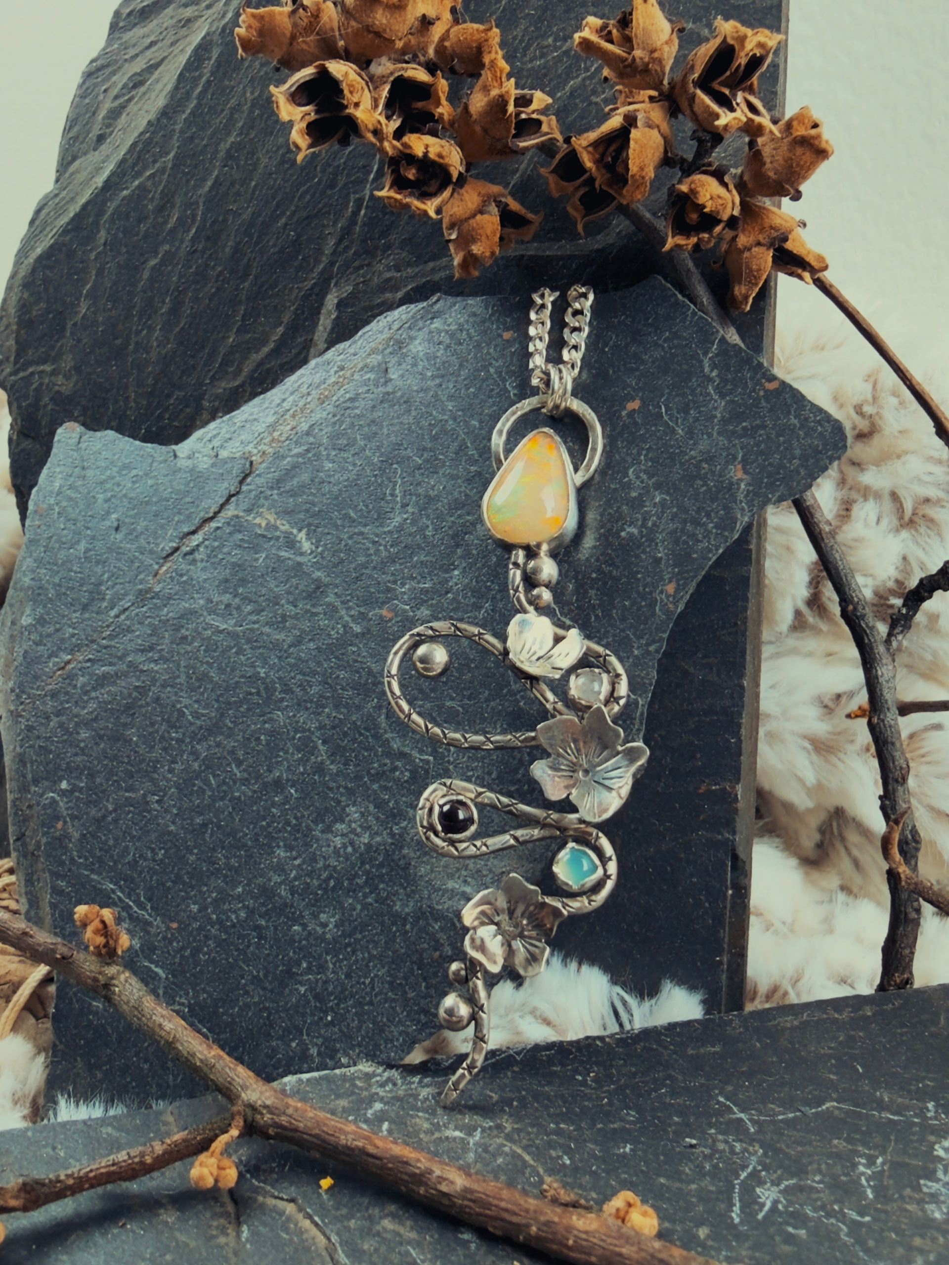 The Serpent's Bloom Necklace – Alchemical Jewelry